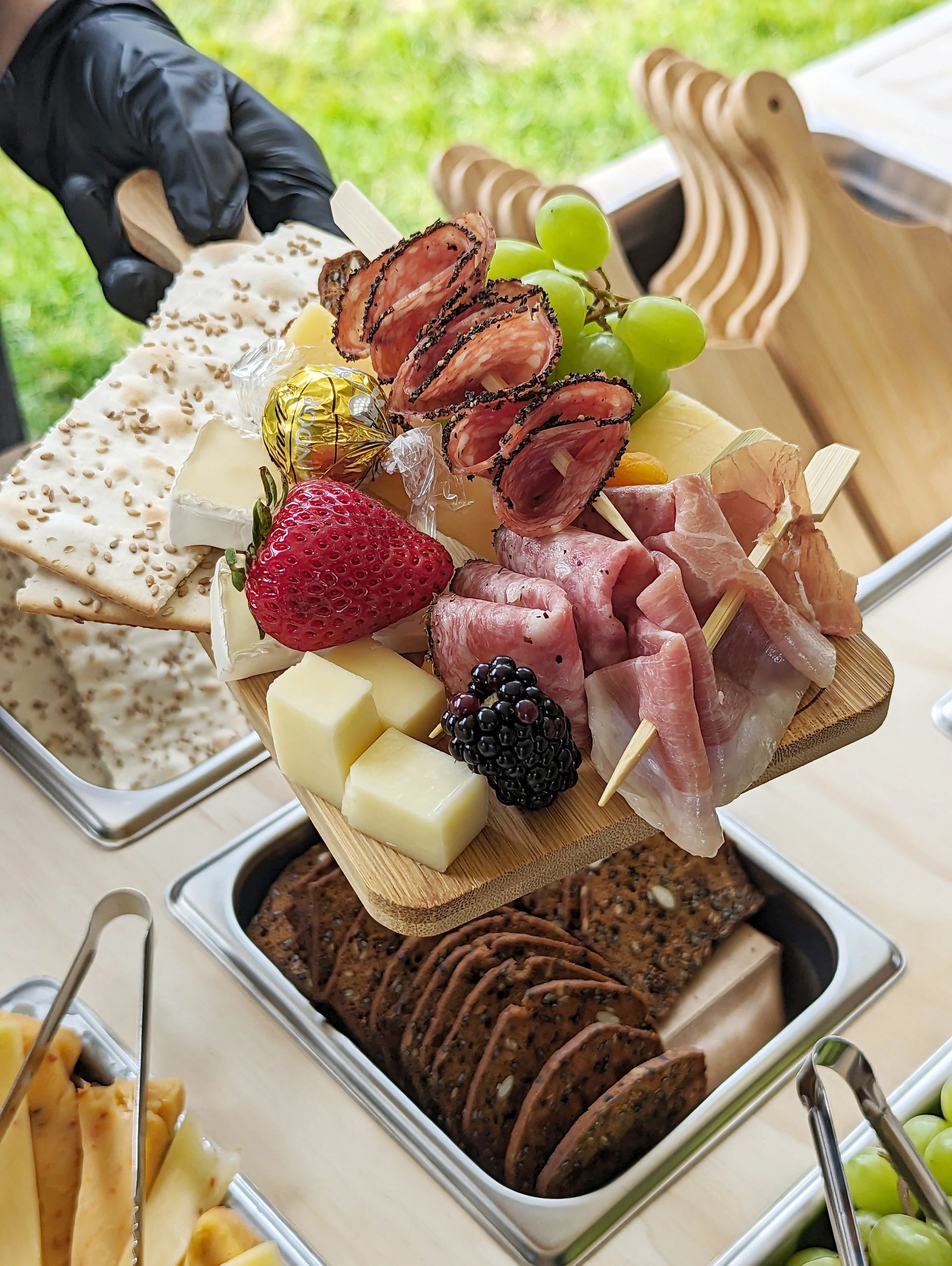 Board Handedout - charcuterie by À La Cart Winston-Salem